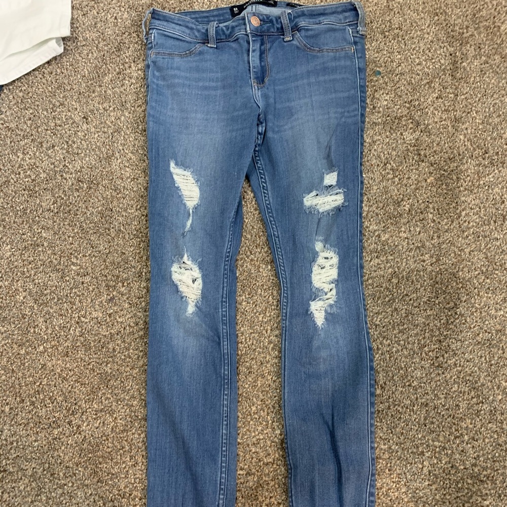 Hollister Low Rise Destroyed Jeans
